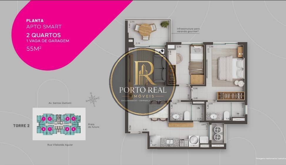 Apartamento, 2 quartos, 55 m² - Foto 11